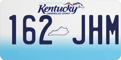 KY license plate 162JHM