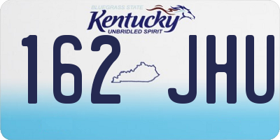 KY license plate 162JHU