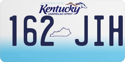KY license plate 162JIH