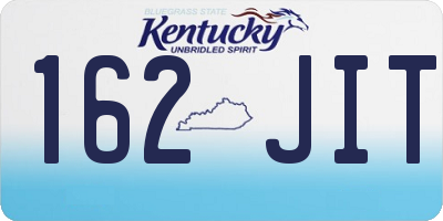 KY license plate 162JIT