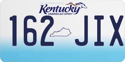 KY license plate 162JIX