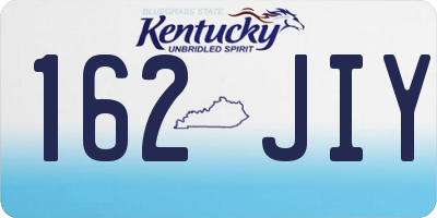 KY license plate 162JIY