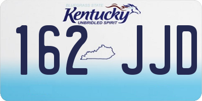 KY license plate 162JJD