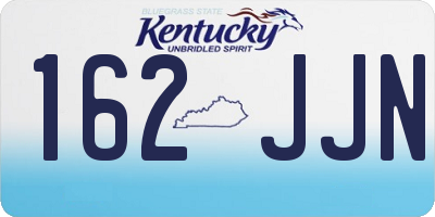 KY license plate 162JJN