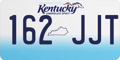 KY license plate 162JJT