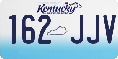 KY license plate 162JJV