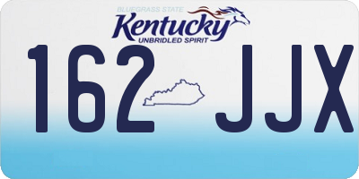 KY license plate 162JJX