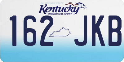 KY license plate 162JKB