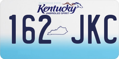 KY license plate 162JKC