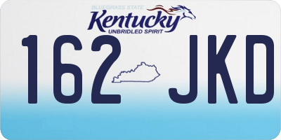 KY license plate 162JKD
