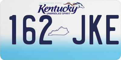 KY license plate 162JKE