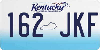 KY license plate 162JKF