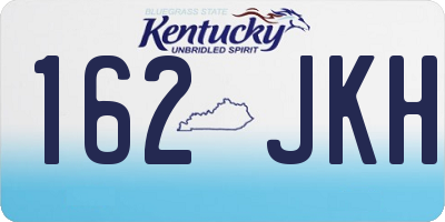 KY license plate 162JKH