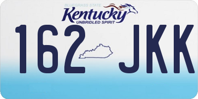KY license plate 162JKK