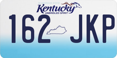 KY license plate 162JKP