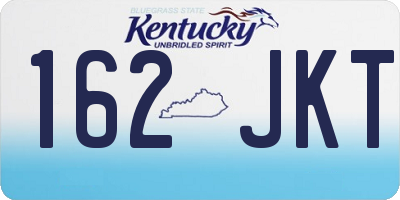 KY license plate 162JKT