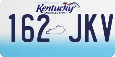 KY license plate 162JKV