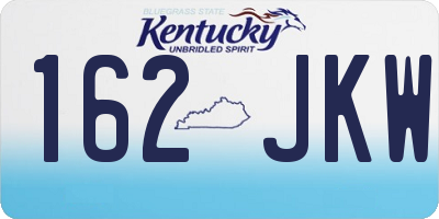 KY license plate 162JKW