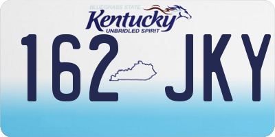 KY license plate 162JKY
