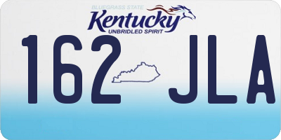 KY license plate 162JLA