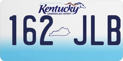 KY license plate 162JLB