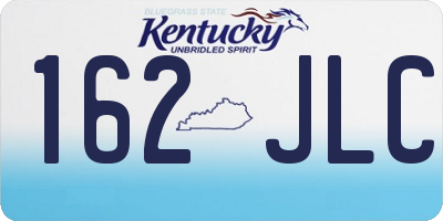 KY license plate 162JLC