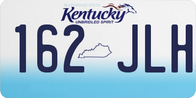 KY license plate 162JLH