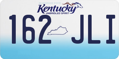 KY license plate 162JLI