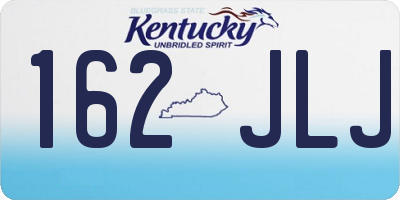 KY license plate 162JLJ