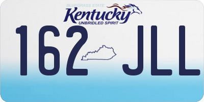 KY license plate 162JLL