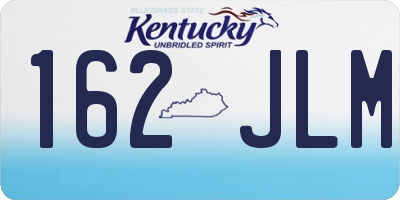 KY license plate 162JLM