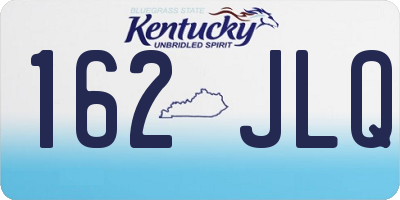 KY license plate 162JLQ