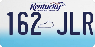 KY license plate 162JLR