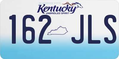 KY license plate 162JLS