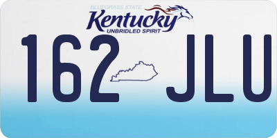 KY license plate 162JLU