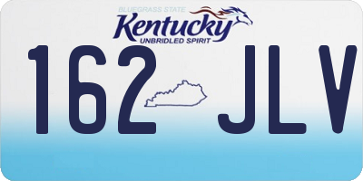 KY license plate 162JLV