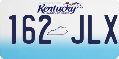 KY license plate 162JLX