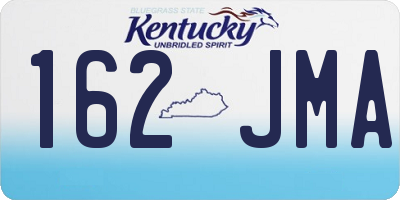 KY license plate 162JMA