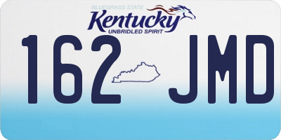 KY license plate 162JMD