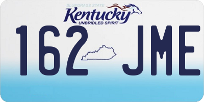 KY license plate 162JME