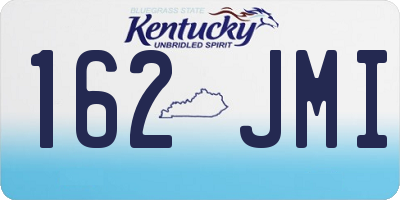 KY license plate 162JMI