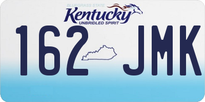 KY license plate 162JMK
