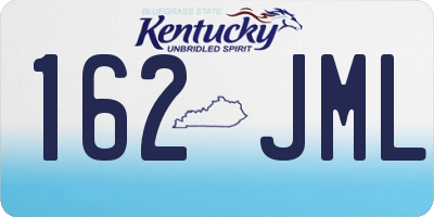 KY license plate 162JML
