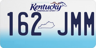 KY license plate 162JMM