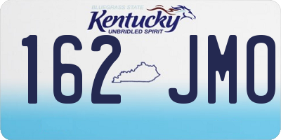 KY license plate 162JMO