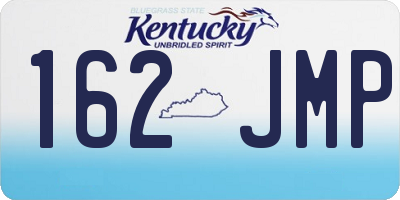 KY license plate 162JMP