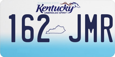 KY license plate 162JMR
