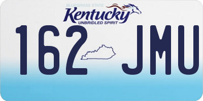 KY license plate 162JMU