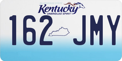 KY license plate 162JMY