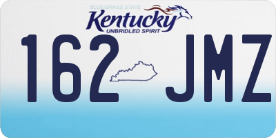 KY license plate 162JMZ